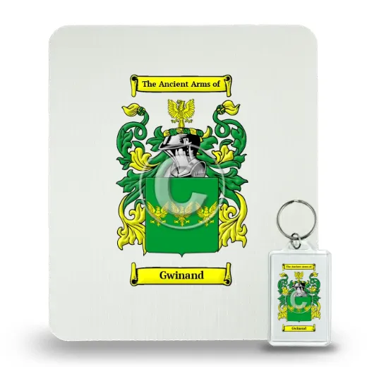 Gwinand Mouse Pad and Keychain Combo Package