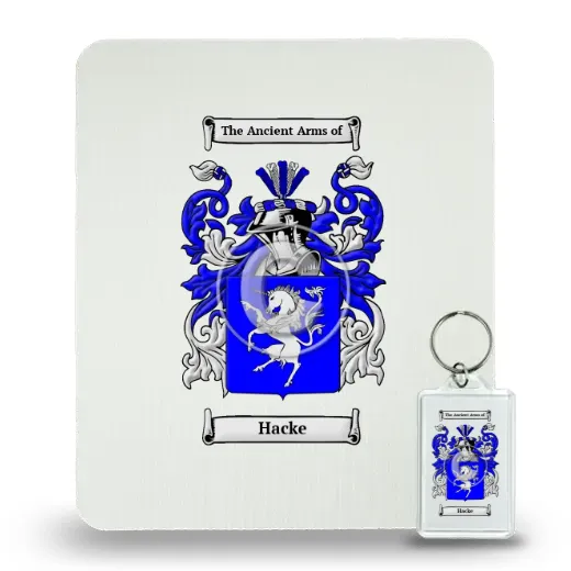 Hacke Mouse Pad and Keychain Combo Package