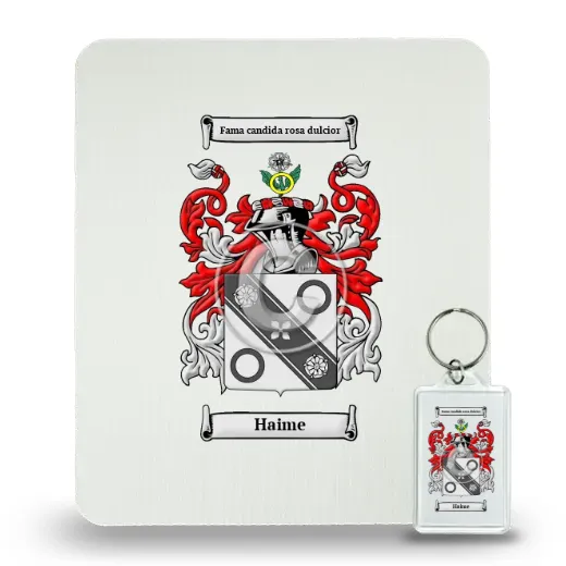 Haime Mouse Pad and Keychain Combo Package