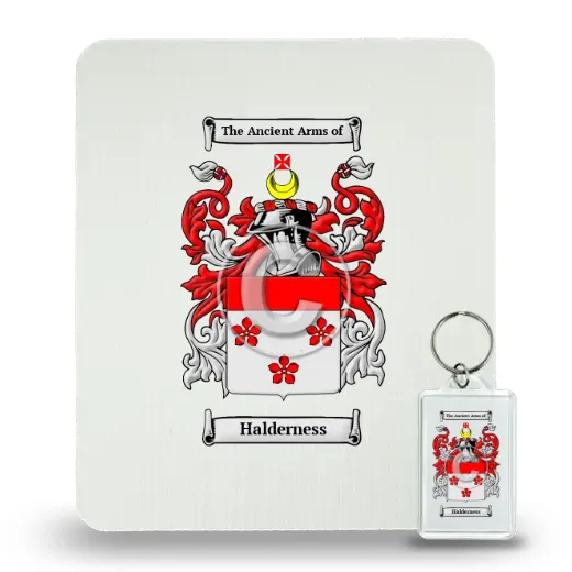 Halderness Mouse Pad and Keychain Combo Package