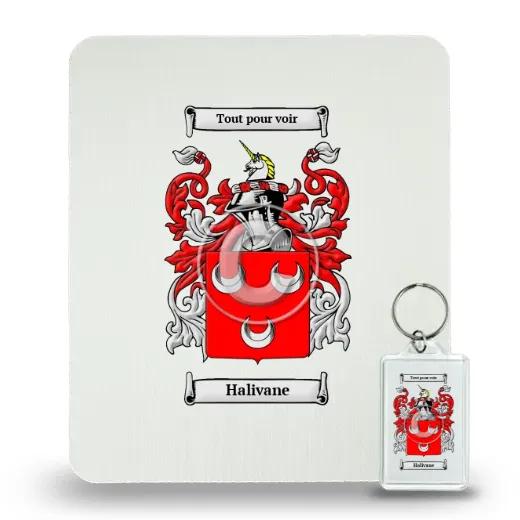 Halivane Mouse Pad and Keychain Combo Package