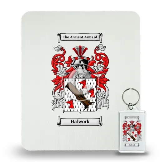 Halwork Mouse Pad and Keychain Combo Package