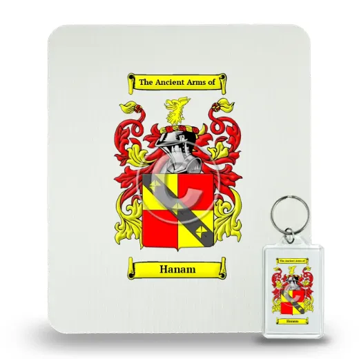 Hanam Mouse Pad and Keychain Combo Package