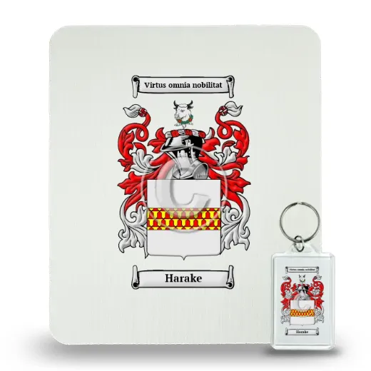 Harake Mouse Pad and Keychain Combo Package