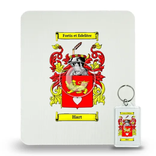 Hart Mouse Pad and Keychain Combo Package