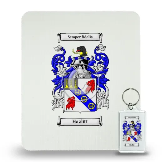 Hazlitt Mouse Pad and Keychain Combo Package