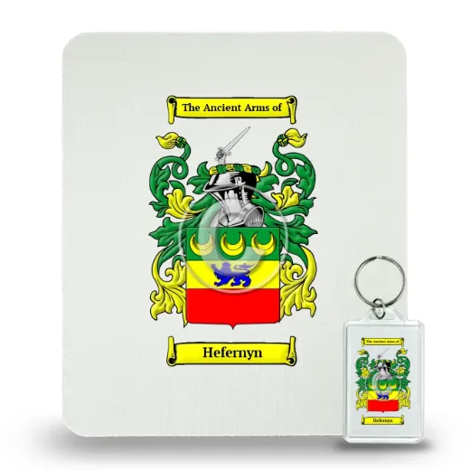 Hefernyn Mouse Pad and Keychain Combo Package