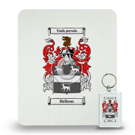 Helison Mouse Pad and Keychain Combo Package