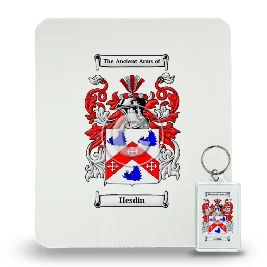 Hesdin Mouse Pad and Keychain Combo Package