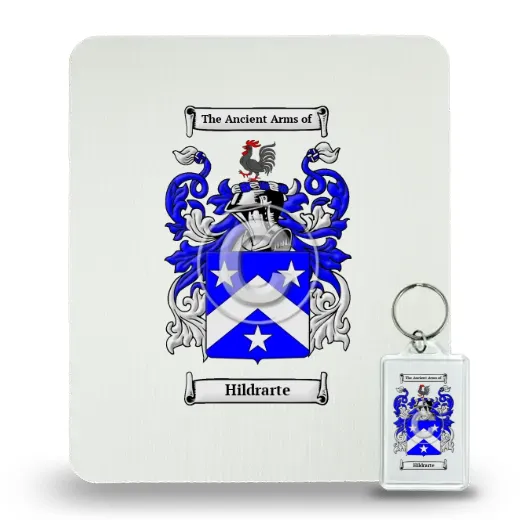 Hildrarte Mouse Pad and Keychain Combo Package
