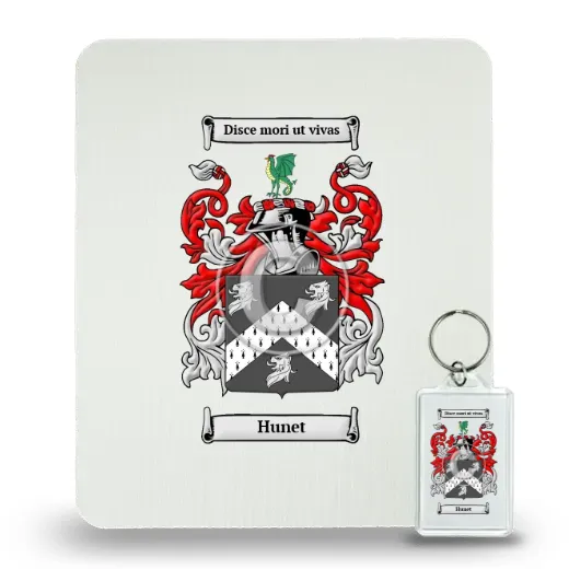 Hunet Mouse Pad and Keychain Combo Package