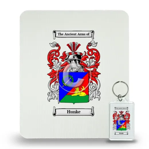 Hunke Mouse Pad and Keychain Combo Package