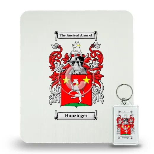 Hunzinger Mouse Pad and Keychain Combo Package