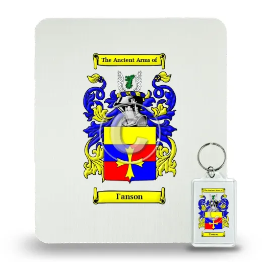 I'anson Mouse Pad and Keychain Combo Package