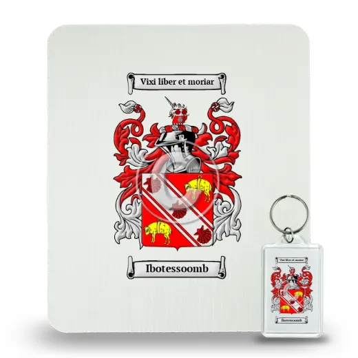 Ibotessoomb Mouse Pad and Keychain Combo Package