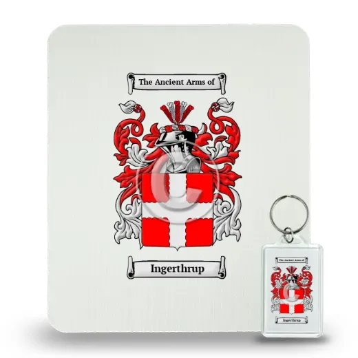 Ingerthrup Mouse Pad and Keychain Combo Package