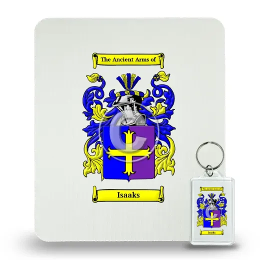 Isaaks Mouse Pad and Keychain Combo Package
