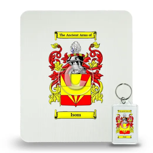Isom Mouse Pad and Keychain Combo Package