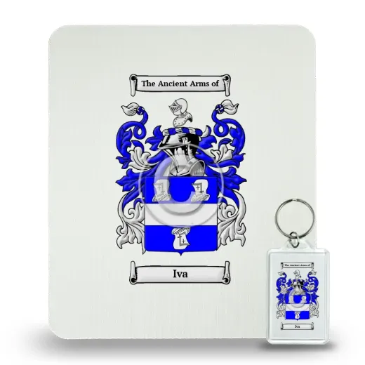 Iva Mouse Pad and Keychain Combo Package