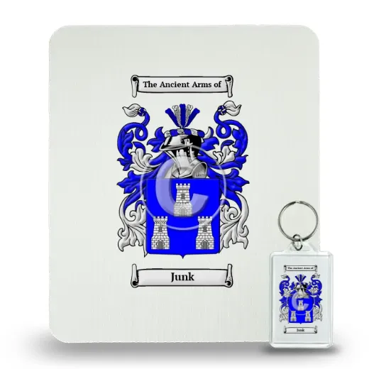 Junk Mouse Pad and Keychain Combo Package
