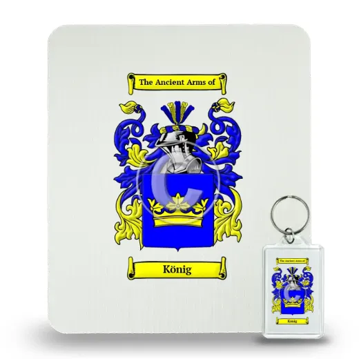 König Mouse Pad and Keychain Combo Package