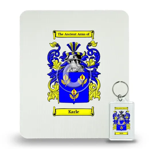 Karle Mouse Pad and Keychain Combo Package