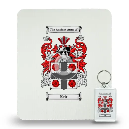 Keir Mouse Pad and Keychain Combo Package