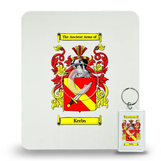 Kerbs Mouse Pad and Keychain Combo Package