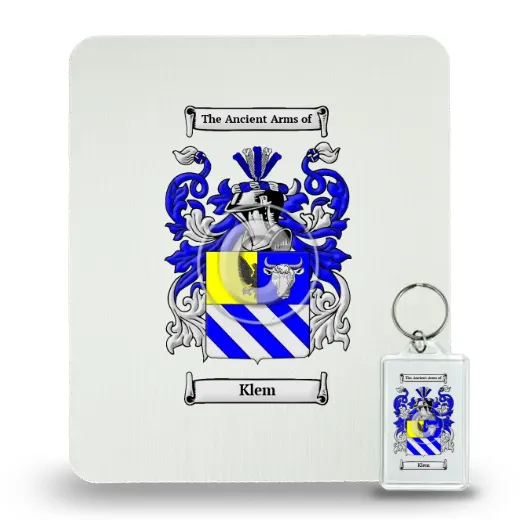 Klem Mouse Pad and Keychain Combo Package