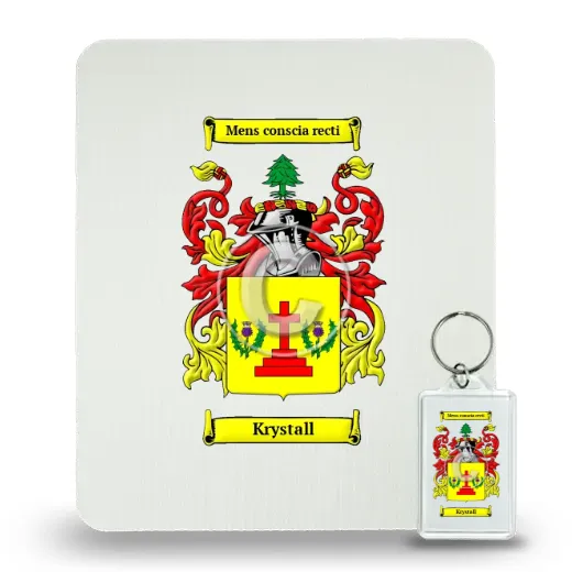 Krystall Mouse Pad and Keychain Combo Package