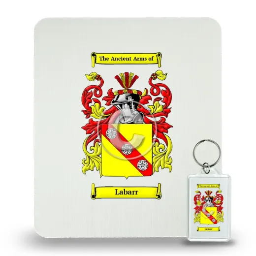 Labarr Mouse Pad and Keychain Combo Package