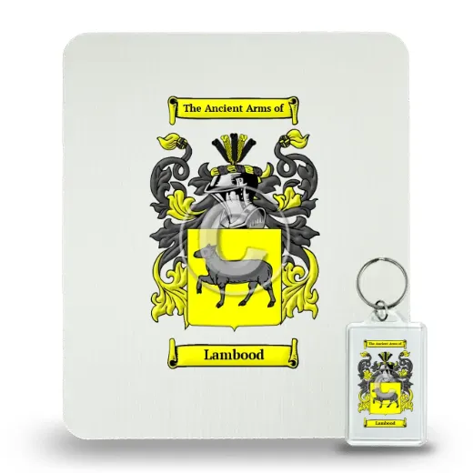 Lambood Mouse Pad and Keychain Combo Package