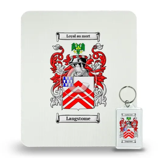 Langstome Mouse Pad and Keychain Combo Package