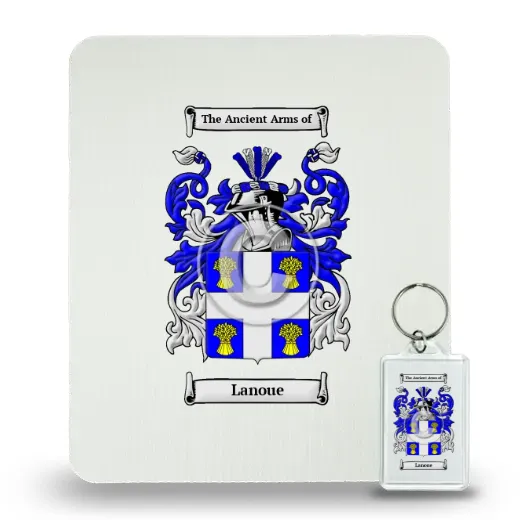Lanoue Mouse Pad and Keychain Combo Package