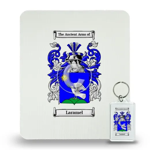 Laramel Mouse Pad and Keychain Combo Package