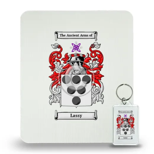 Lassy Mouse Pad and Keychain Combo Package