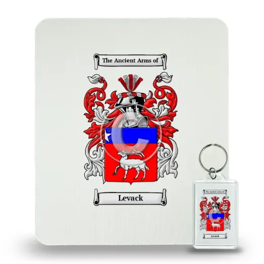 Levack Mouse Pad and Keychain Combo Package