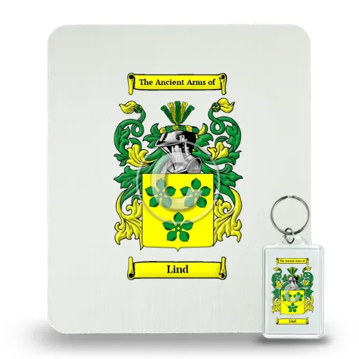 Lind Mouse Pad and Keychain Combo Package