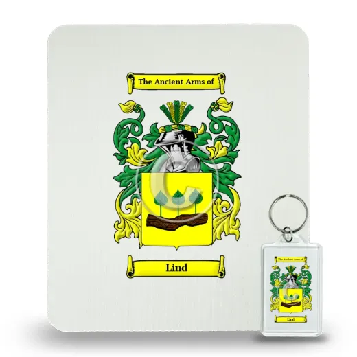 Lind Mouse Pad and Keychain Combo Package