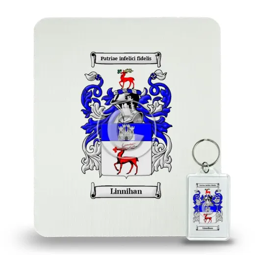Linnihan Mouse Pad and Keychain Combo Package