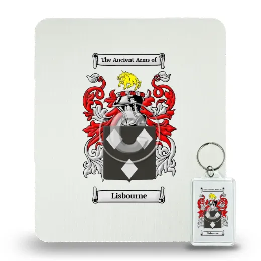 Lisbourne Mouse Pad and Keychain Combo Package
