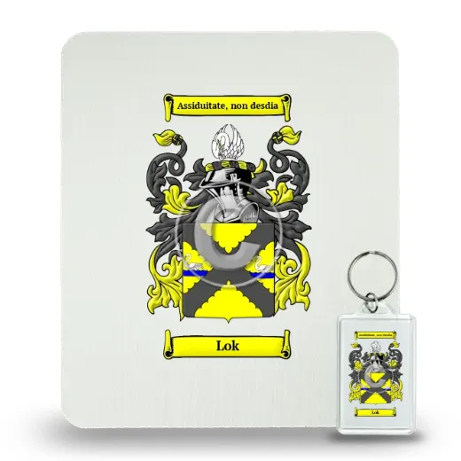 Lok Mouse Pad and Keychain Combo Package
