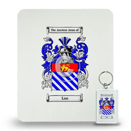 Loo Mouse Pad and Keychain Combo Package