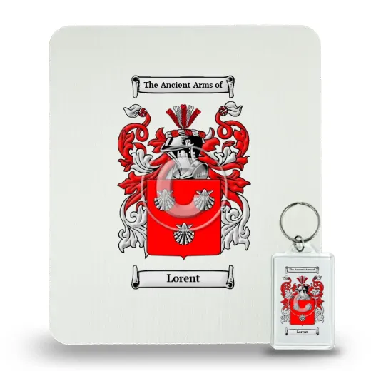Lorent Mouse Pad and Keychain Combo Package