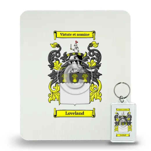 Loveland Mouse Pad and Keychain Combo Package