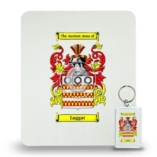 Luggat Mouse Pad and Keychain Combo Package
