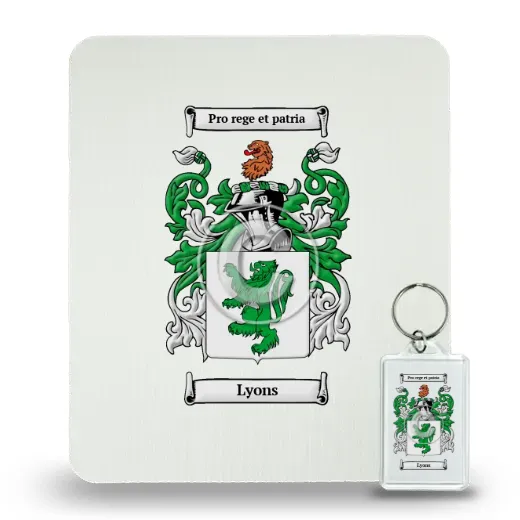 Lyons Mouse Pad and Keychain Combo Package