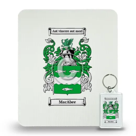MacAbee Mouse Pad and Keychain Combo Package
