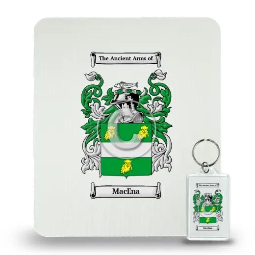 MacEna Mouse Pad and Keychain Combo Package