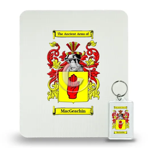 MacGeachin Mouse Pad and Keychain Combo Package